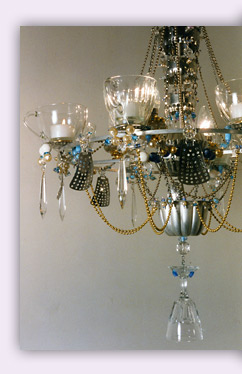 Teacup chandeliers by Madeleine Boulesteix